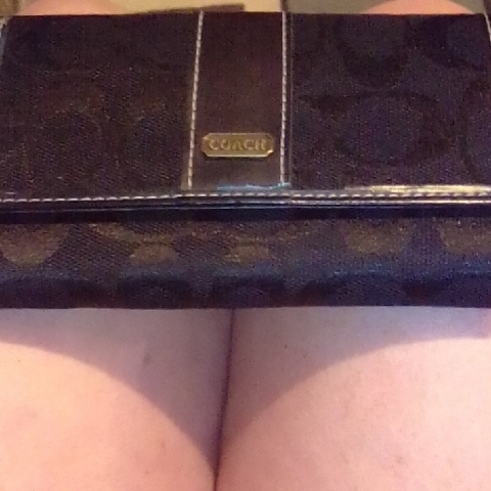 Coach Black and Brown Wallet